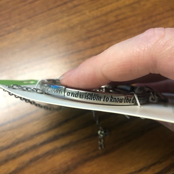 Serenity Prayer Necklace and Bracelet Set - Picture 2 of 2